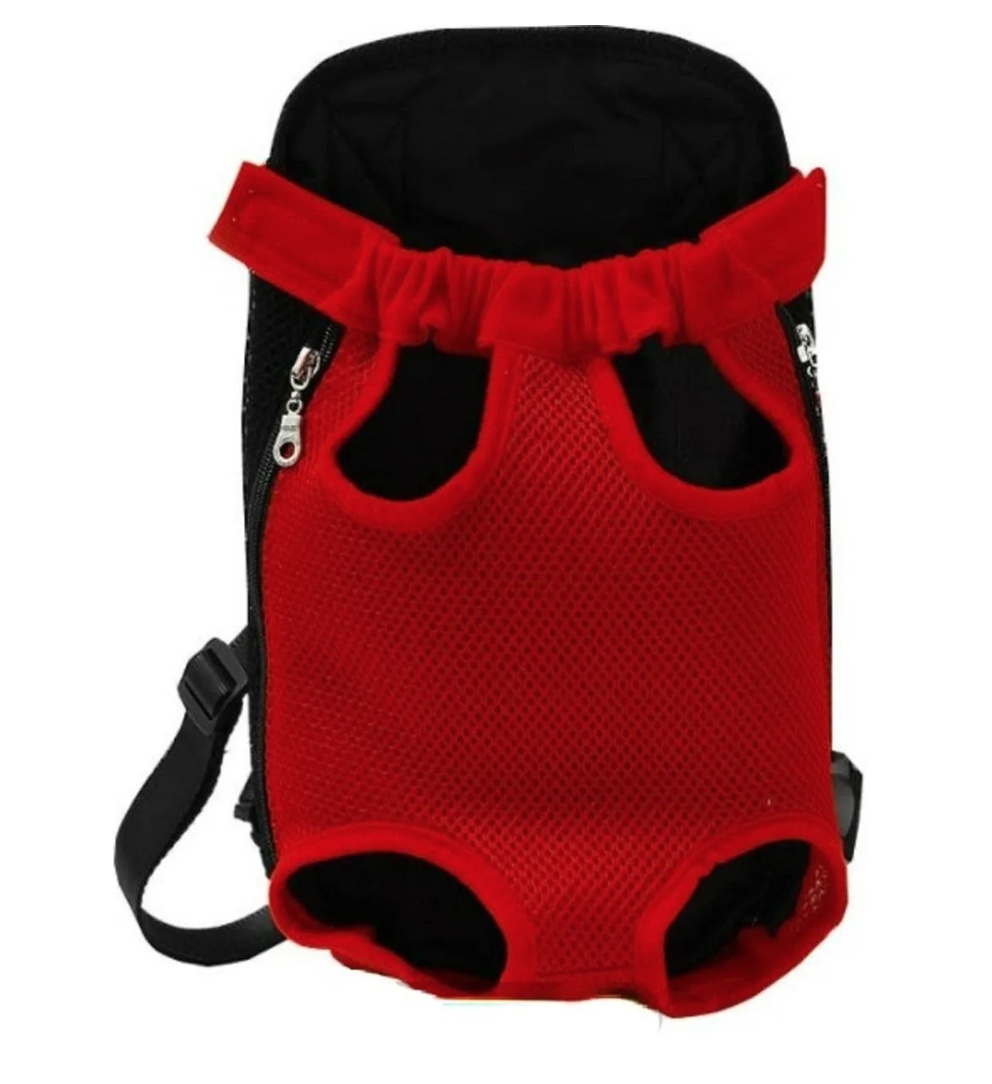TRANSPORTADOR PARA MASCOTAS TALLA L ROJO - 1