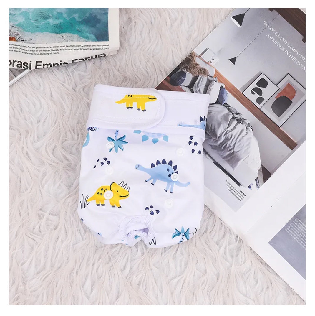 SET 3 PAÑALES LAVABLES Y REUTILIZABLES PARA PERROS L - 2