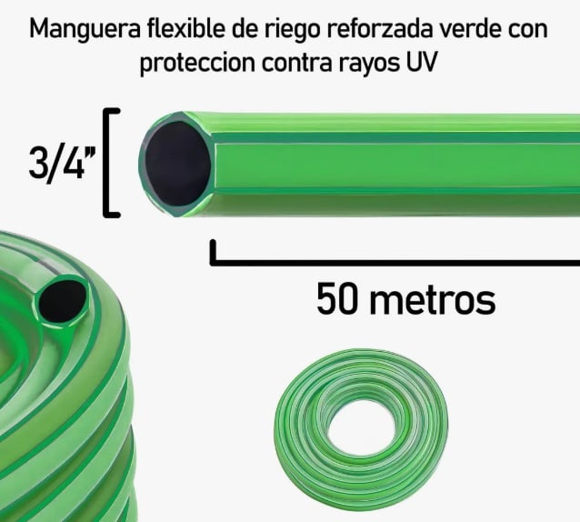 MANGUERA RIEGO VERDE 50M - 2