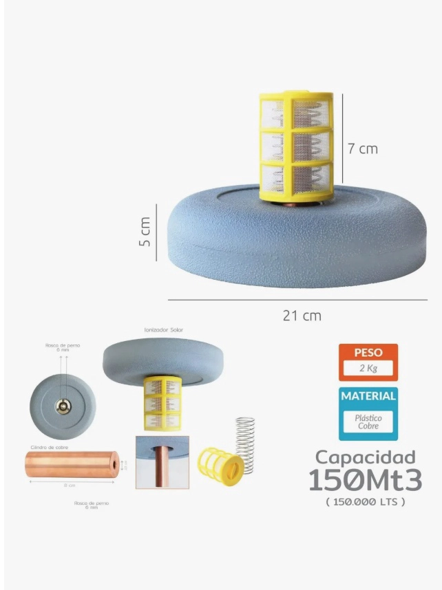 IONIZADOR SOLAR PARA PISCINA - 2