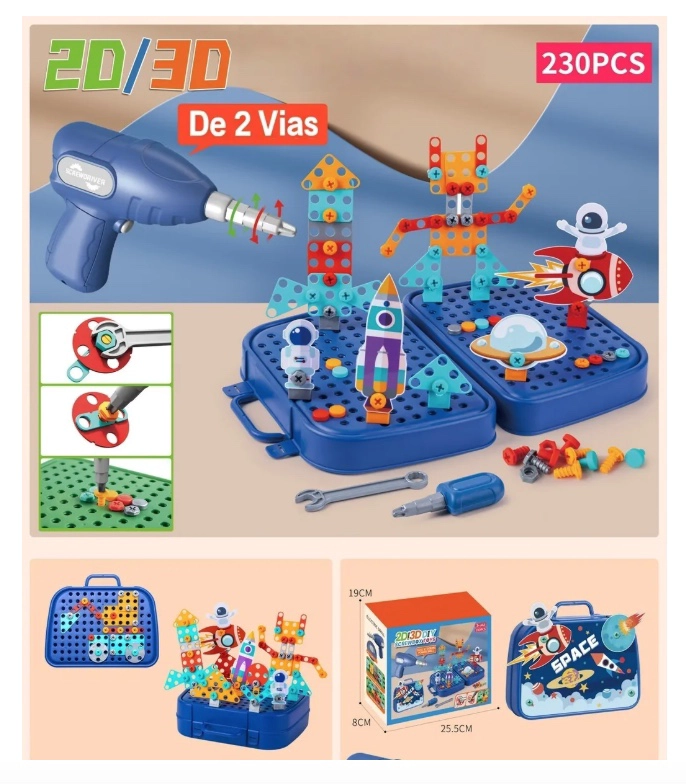 JUGUETE DE HERRAMIENTAS 230PZS - 5