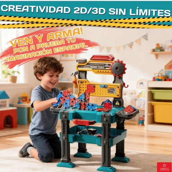 SET JUEGO BANCO HERRAMIENTAS 2 EN 1 - 6