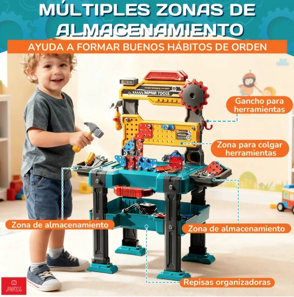 SET JUEGO BANCO HERRAMIENTAS 2 EN 1 - 7