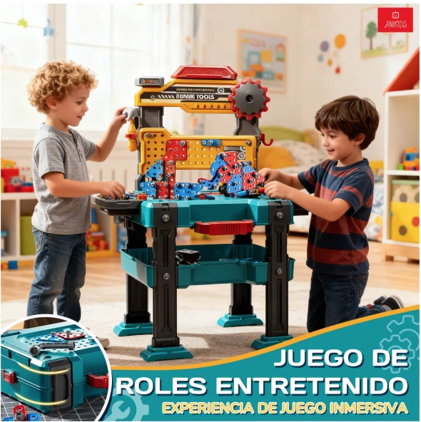 SET JUEGO BANCO HERRAMIENTAS 2 EN 1 - 8