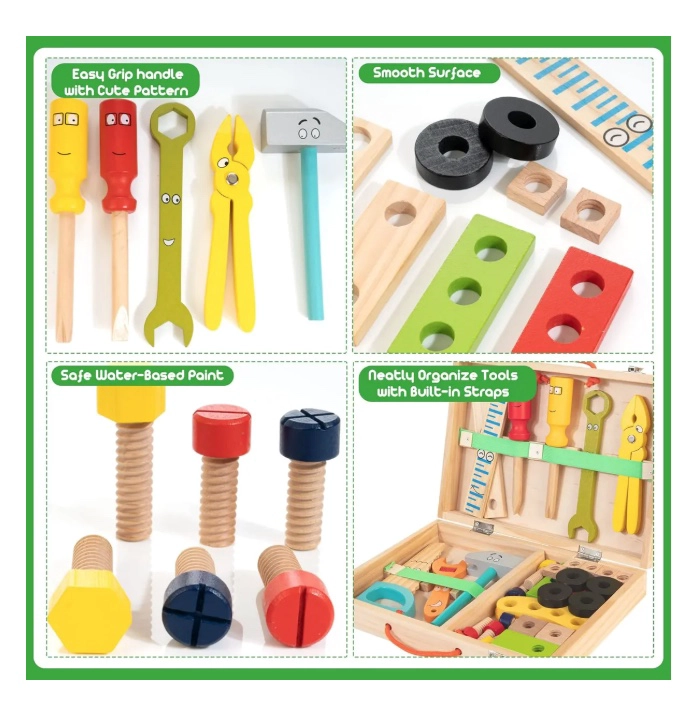 CAJA DE HERRAMIENTA MADERA MONTESSORI - 3