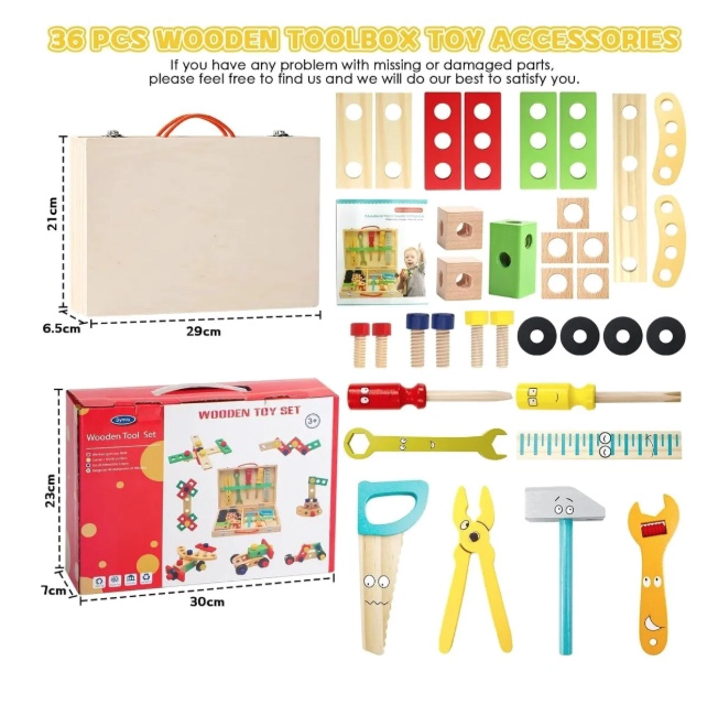 CAJA DE HERRAMIENTA MADERA MONTESSORI - 8