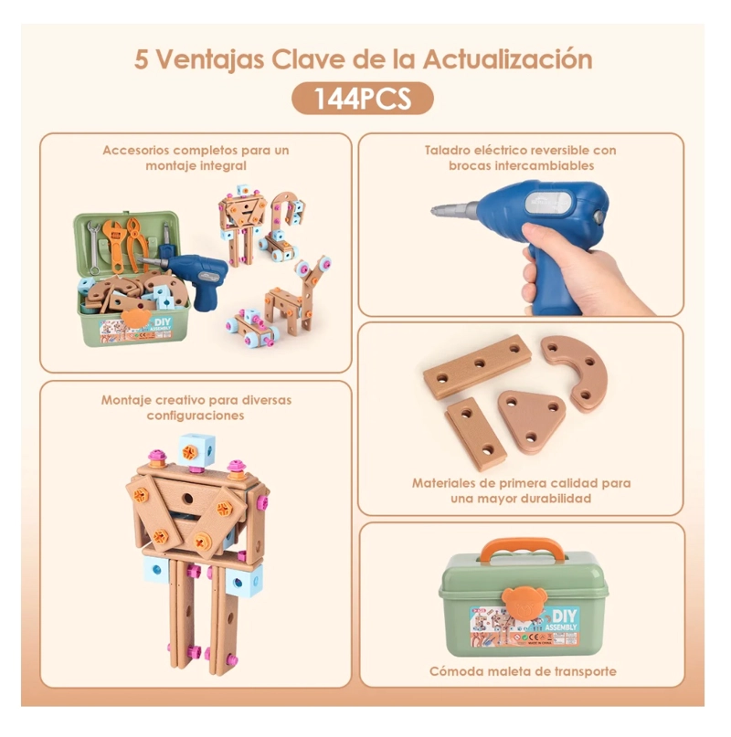 JUEGO DE HERRAMIENTAS PARA NIÑOS - 7