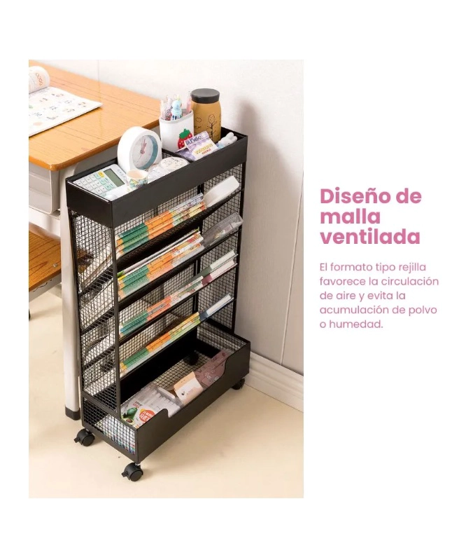 ORGANIZADOR ESTANTE ESCRITORIO METALICO - 5