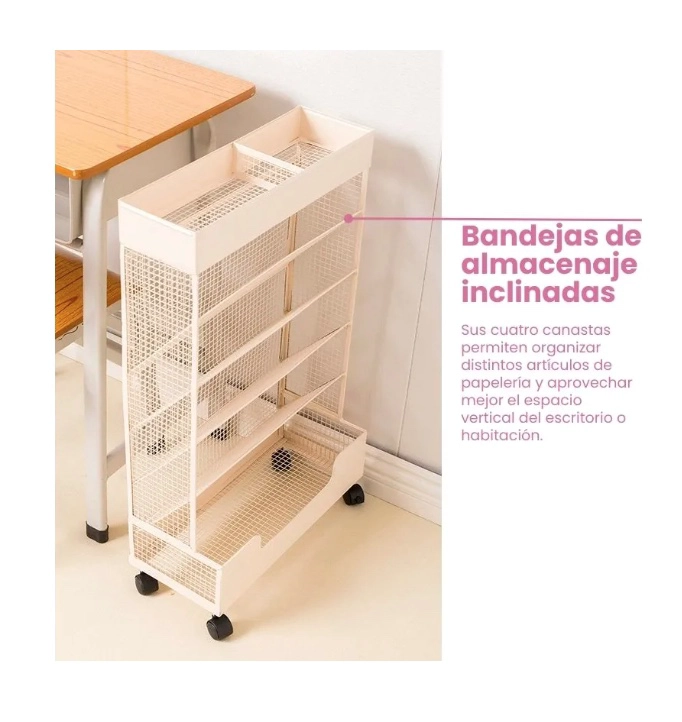 ORGANIZADOR ESTANTE ESCRITORIO METALICO - 7