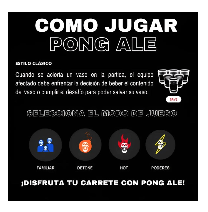 JUEGO DE CARTAS PARA BEER PONG - 6