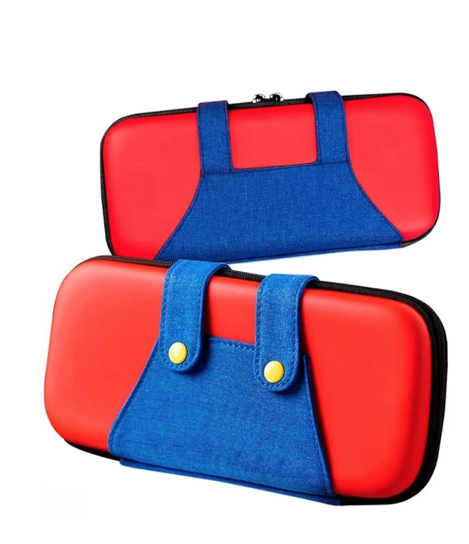 ESTUCHE NINTENDO SWITCH MARIO BROSS LITE + MICA PROTECTORA AZU - 2