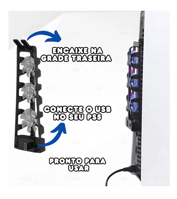 VENTILADOR USB CON LED PARA PS5 - 6