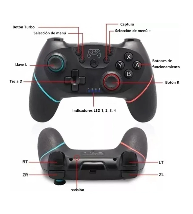 CONTROL GAMEPAD COMPATIBLE NINTENDO SWITCH - 3