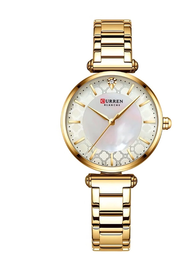 RELOJ DE ACERO INOXIDABLE DORADO - 1