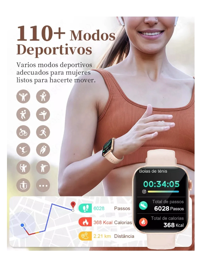 SMARTWATCH MUJERES RELOJ - 3