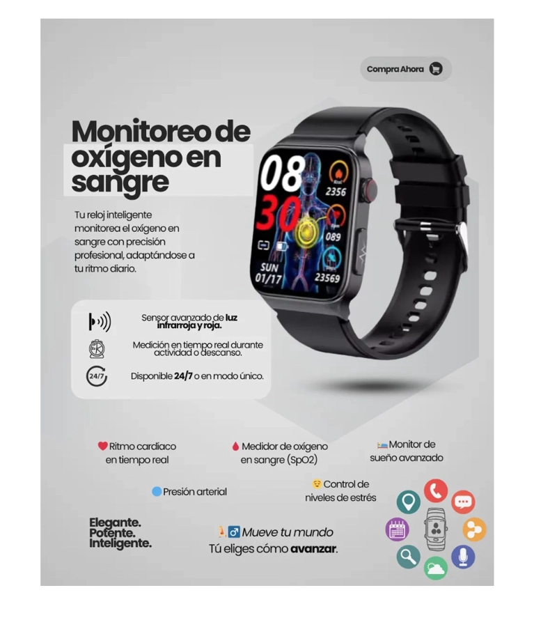 SMARTWATCH RELOJ INTELIGENTE - 6