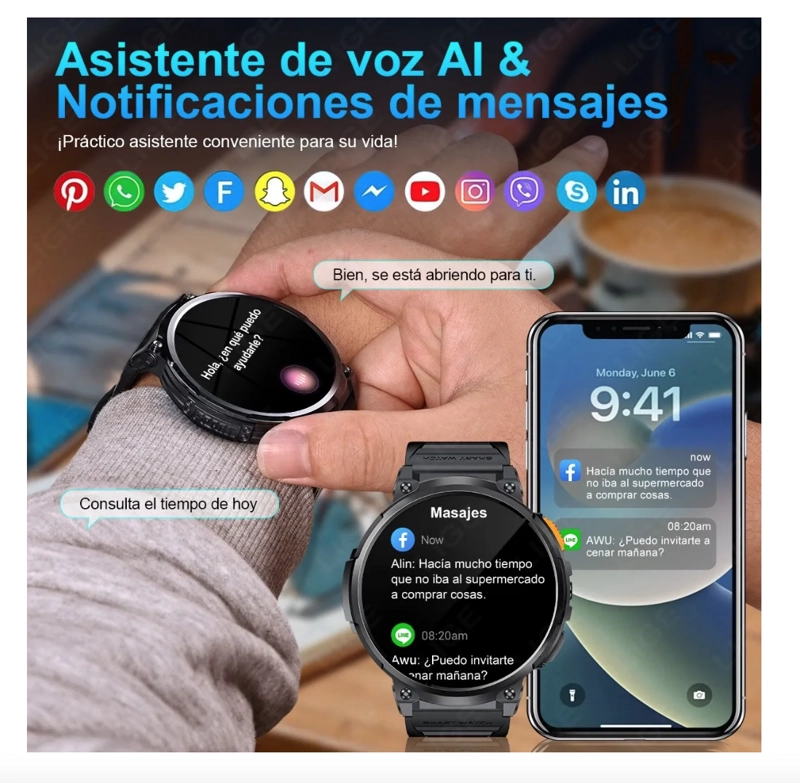 SMARTWATCH HOMBRE RELOJ - 5