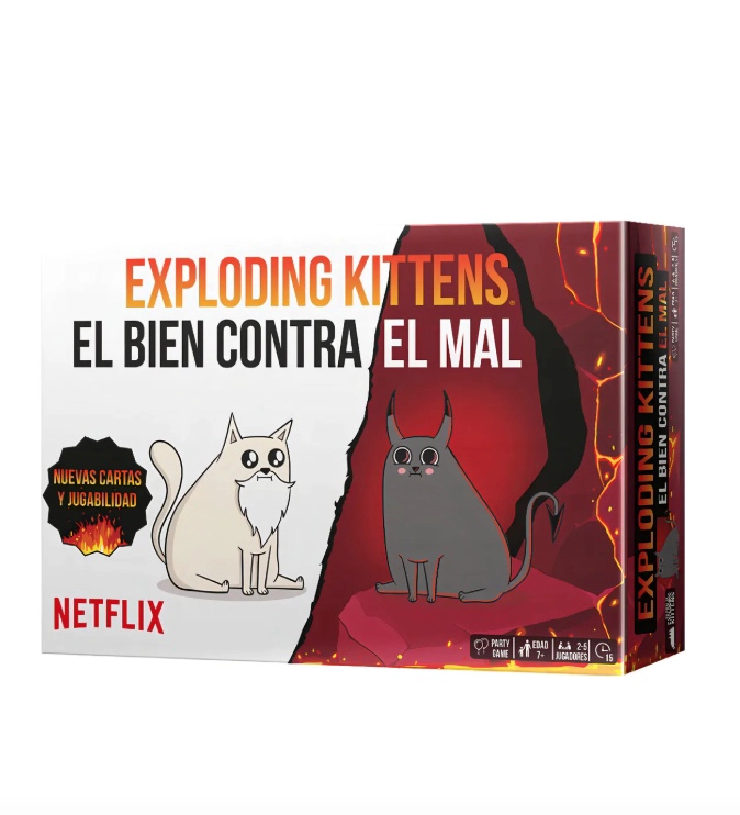 EXPLODING KITTENS: BIEN VS MAL – JUEGO DE MESA - 1