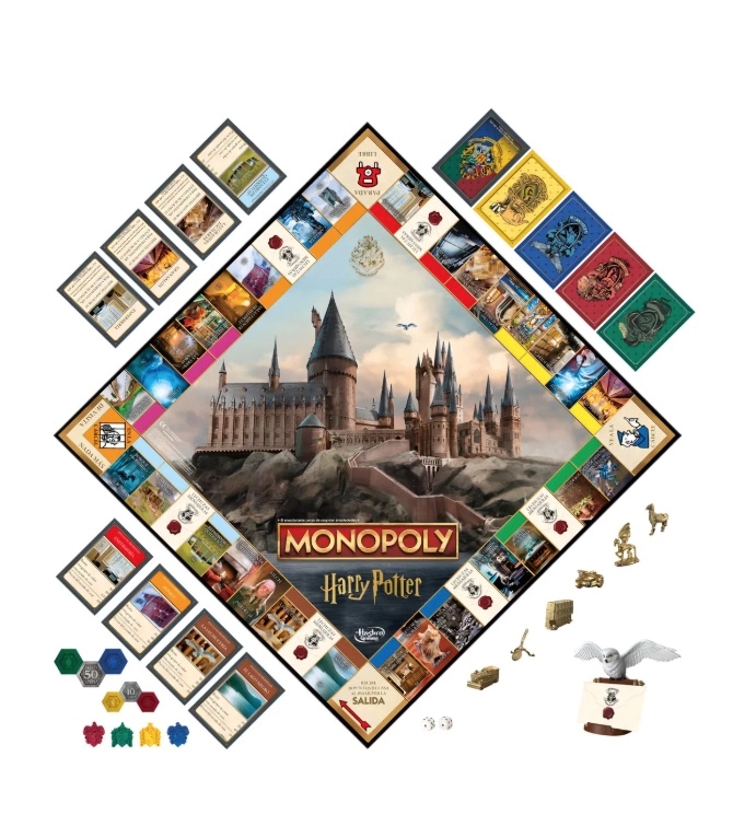 JUEGO DE MESA MONOPOLY HARRY POTTER - 7