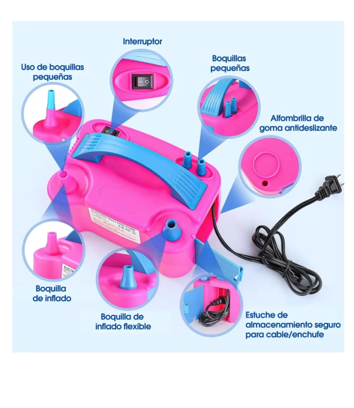 INFLADOR DE GLOBOS ELECTRICO - 3