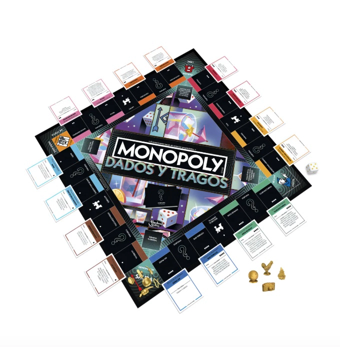 JUEGO DE MESA MONOPOLY TRAGOS Y DADOS - 2