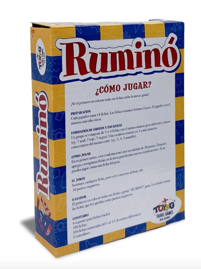 JUEGO DE MESA TRAVEL GAME RUMINO - 4