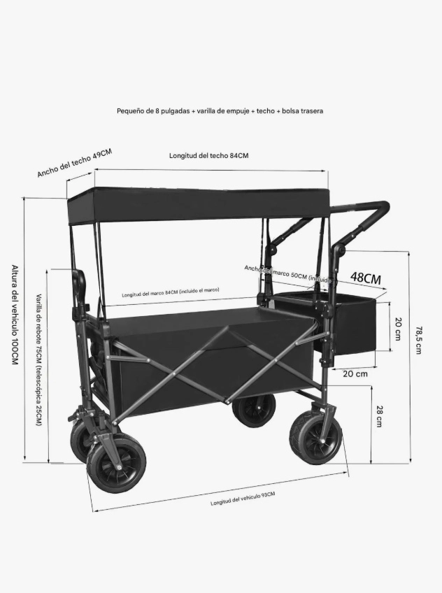 CARRITO PLEGABLE PORTATIL - 2