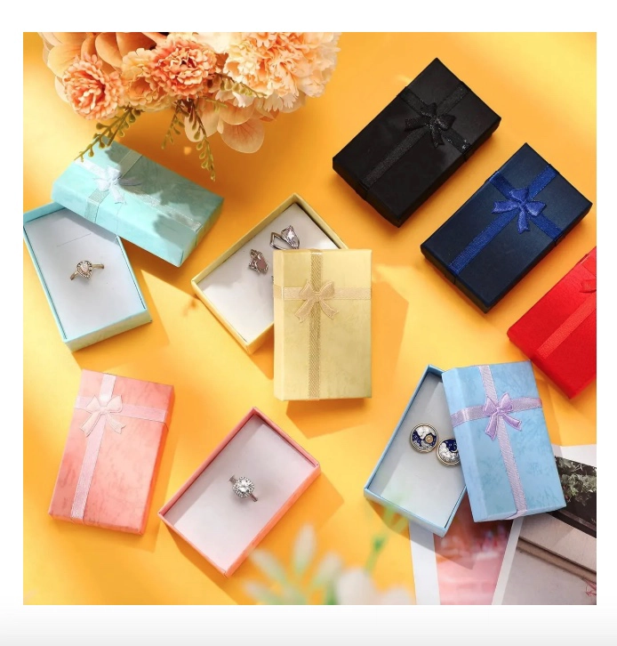 SET 48 CAJAS 8 X 5CM CARTON JOYAS - 5