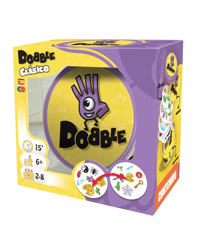JUEGO DE MESA DOBBLE CLASICO ASMODEE - 1