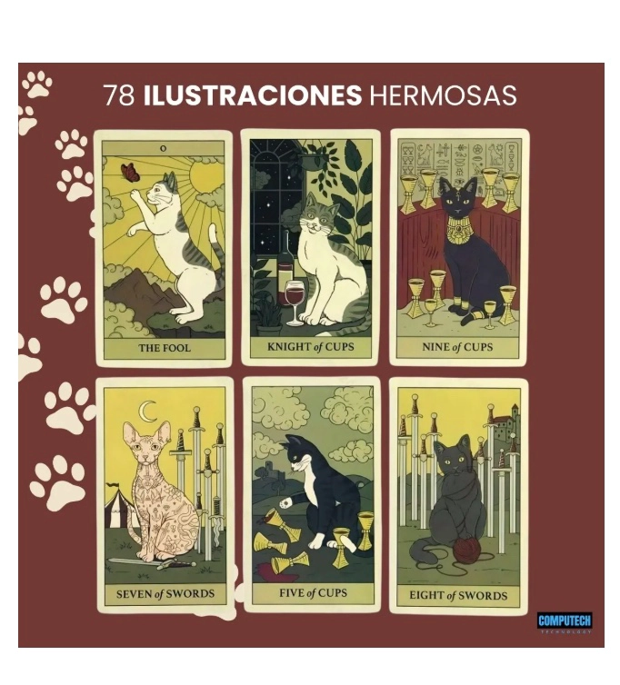 MAZO DE TAROT GATOS - 3