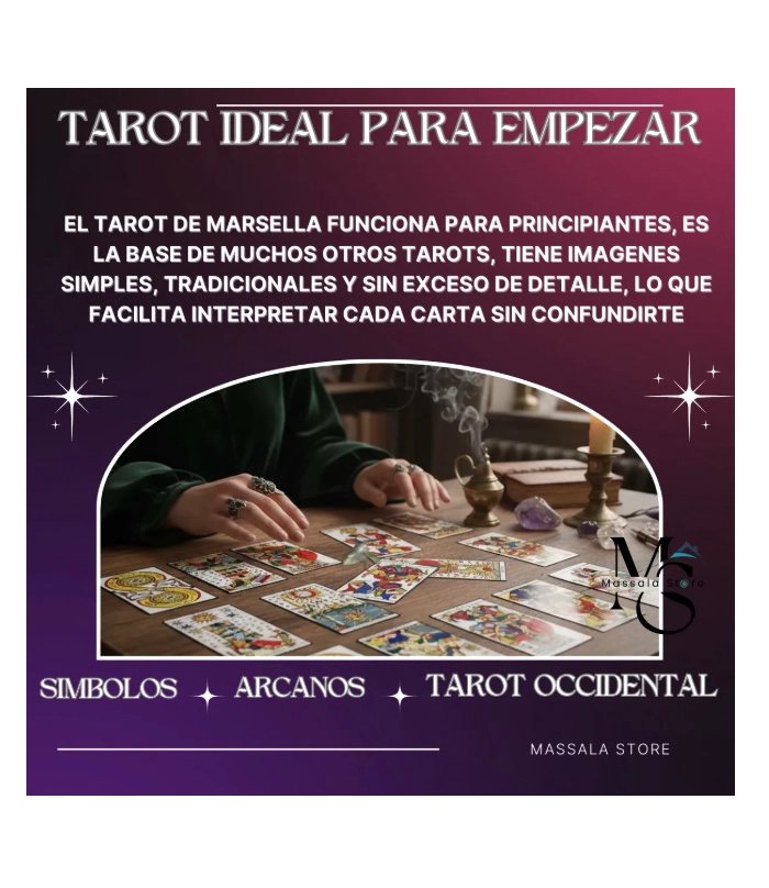 BARAJAS TAROT MARSELLA + INSTRUCTIVO+ RITUAL ACTIVACION MAZO - 6