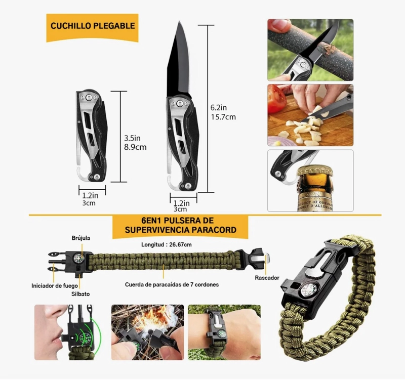 KIT DE SUPERVIVENCIA PARA CAMPING - 2