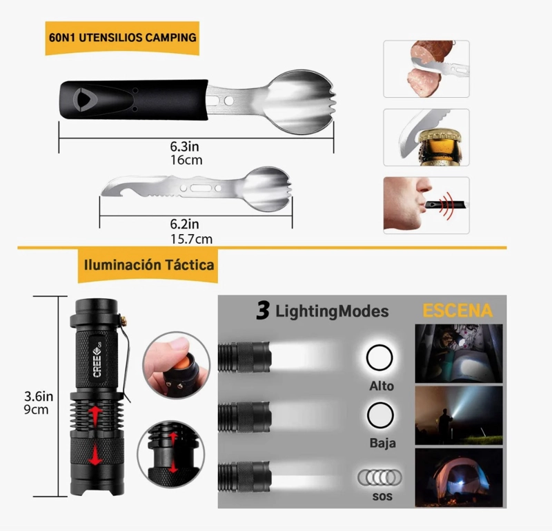 KIT DE SUPERVIVENCIA PARA CAMPING - 3