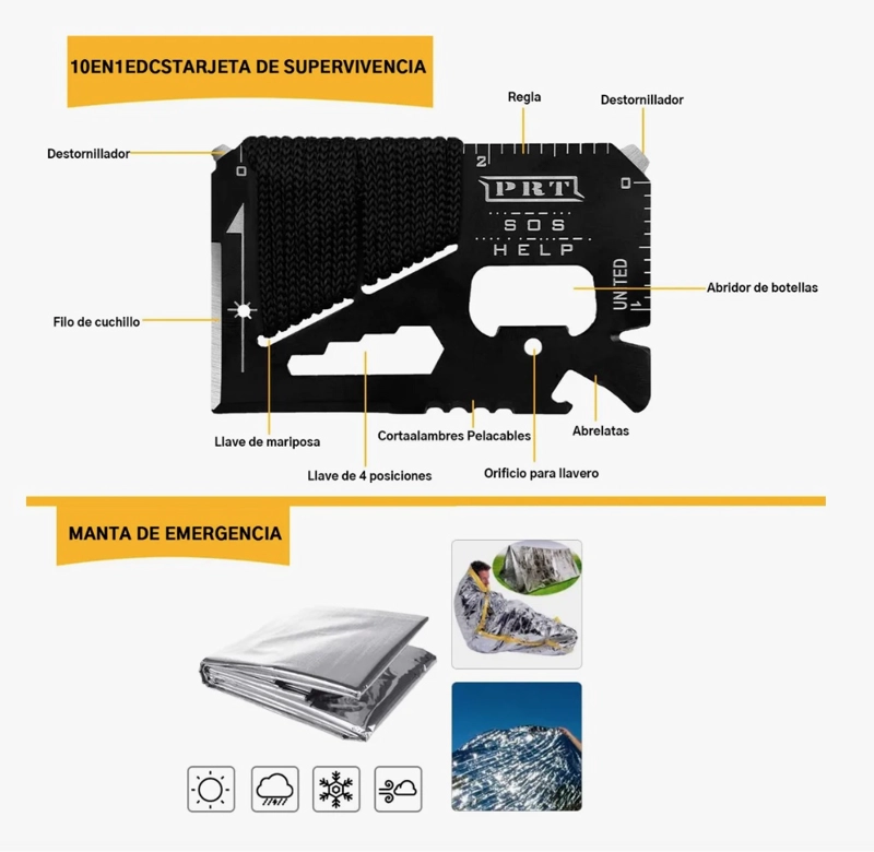 KIT DE SUPERVIVENCIA PARA CAMPING - 4