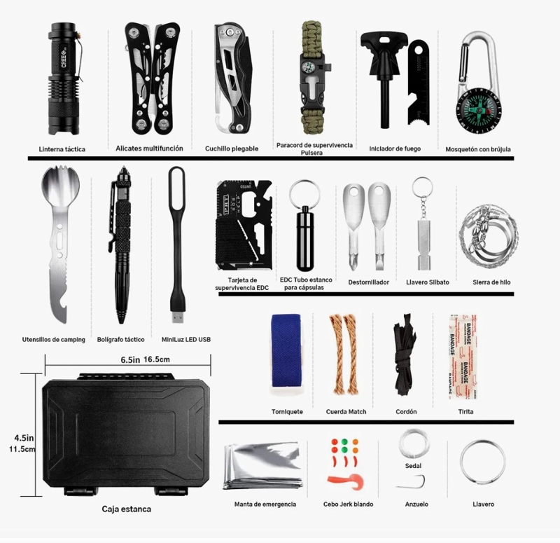KIT DE SUPERVIVENCIA PARA CAMPING - 5
