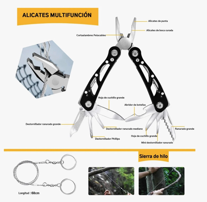 KIT DE SUPERVIVENCIA PARA CAMPING - 7