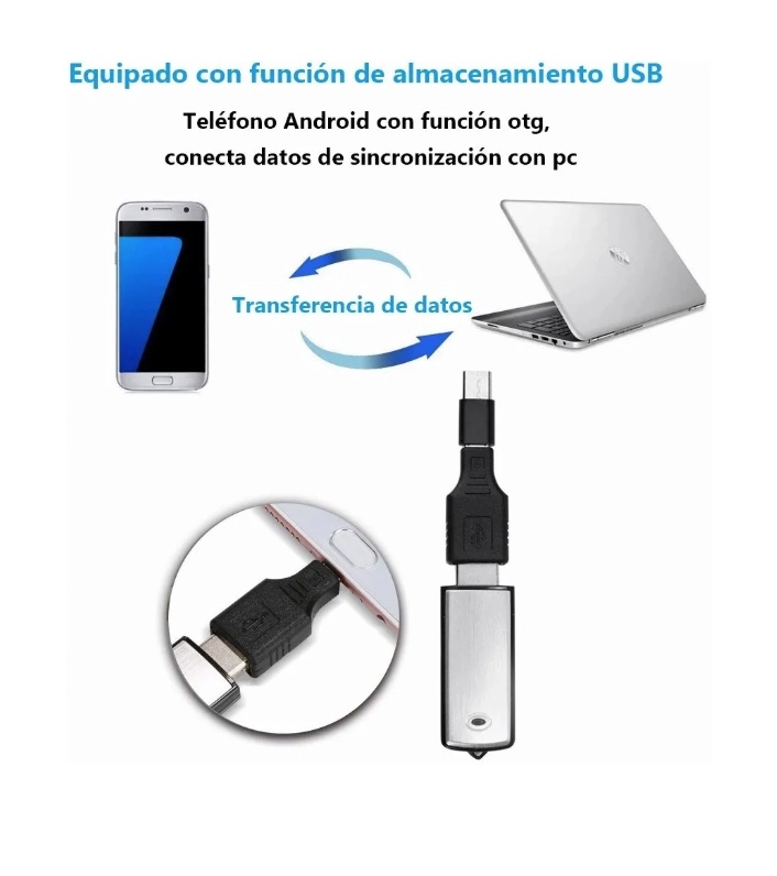 MINI GRABADORA DE VOZ ESPIA CON MICROFONO - 7