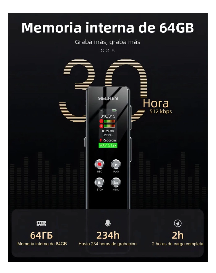 GRABADOR DE VOZ DIGITAL - 3