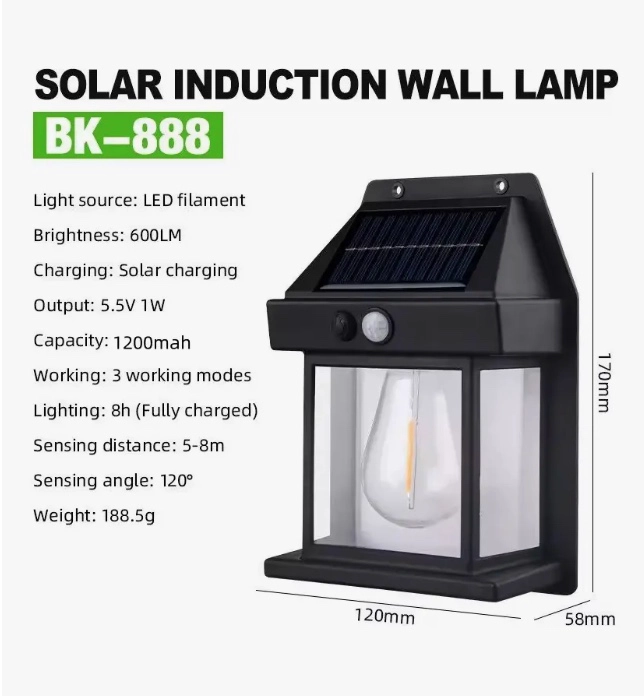 PACK X2 LAMPARA SOLAR LED - 5