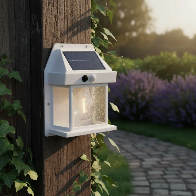 FAROL SOLAR DE PARED + SENSOR MOVIMIENTO - 3