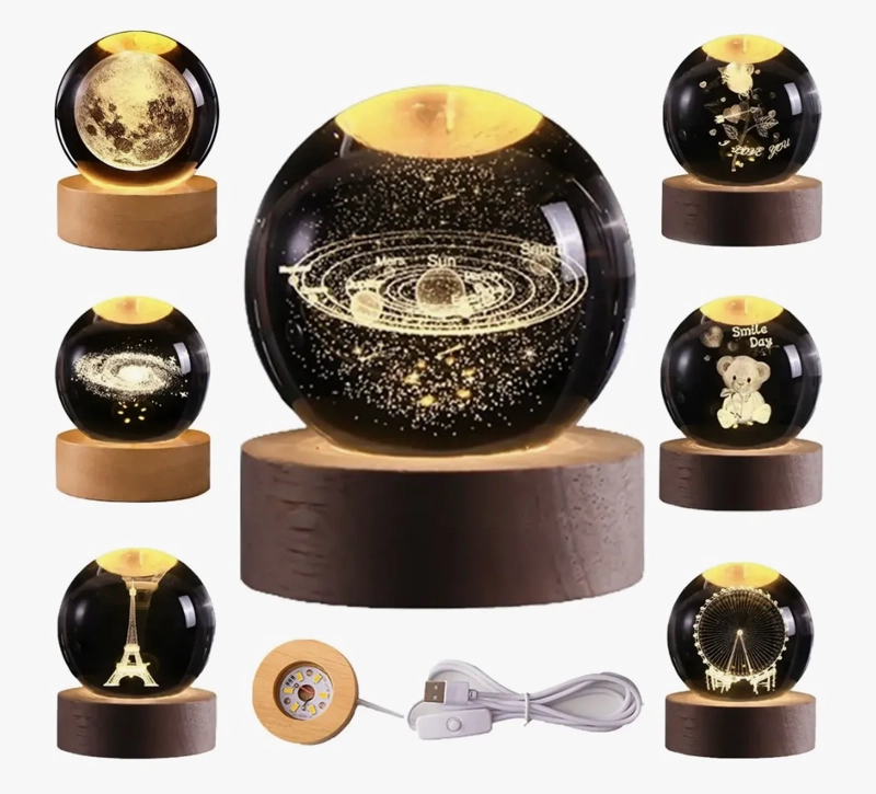 LAMPARA LUNA 3D BOLA - 1
