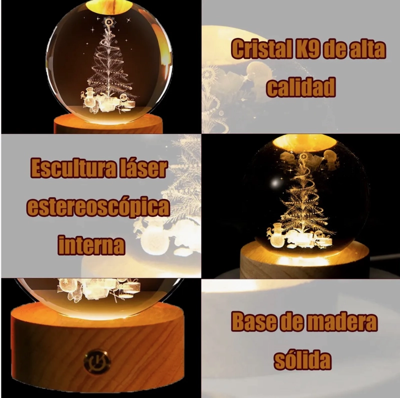 LAMPARA LUNA 3D BOLA - 6