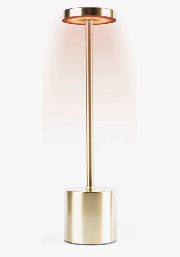 LAMPARA DE MESA RECARGABLE DORADA - 6
