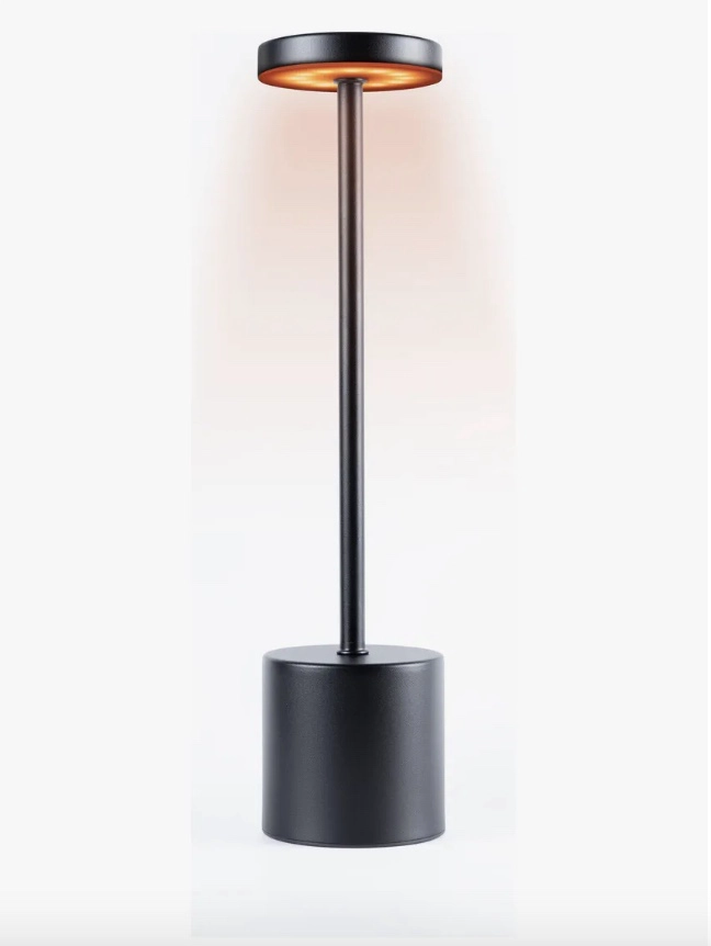LAMPARA DE MESA RECARGABLE NEGRA - 6