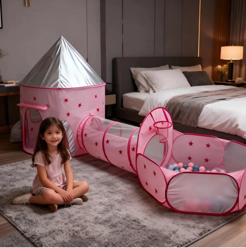 CARPA PISCINA DE PELOTAS CON TUNEL - 1