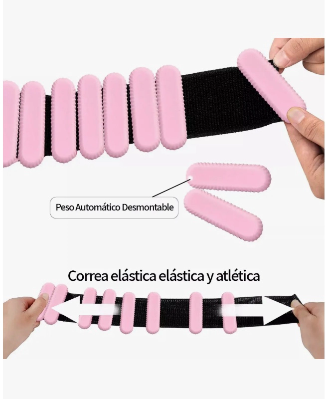 2 BRAZALETES PESAS PARA TOBILLOS Y MUÑECAS - 3