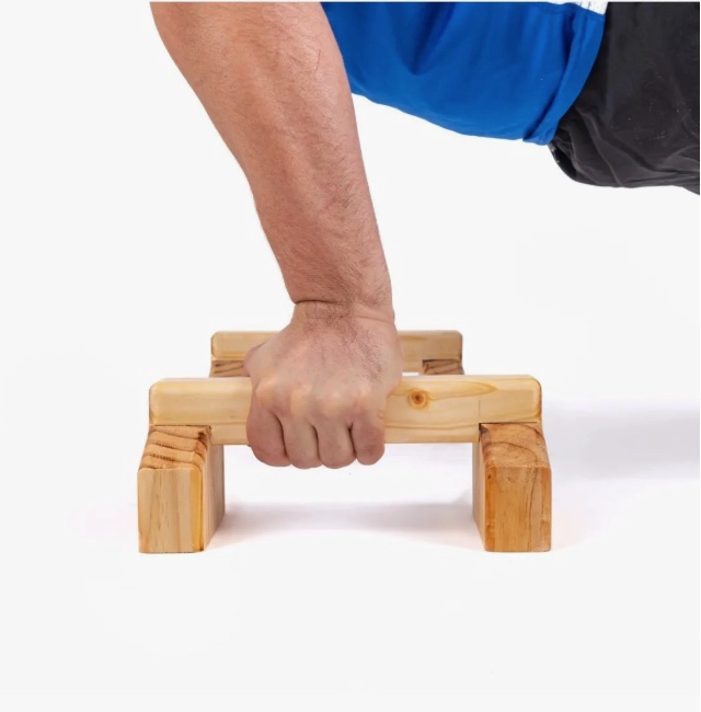 MINI PARALELAS 25CM PARA FLEXIONES DE BRAZOS - 4