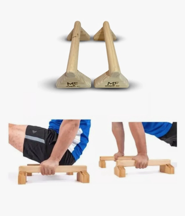 MINI PARALELAS 40CM PARA FLEXIONES DE BRAZOS - 5