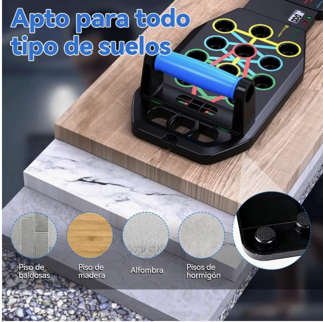 KIT SOPORTES LAGARTIJAS TABLA PUSH UP BOARD - 2