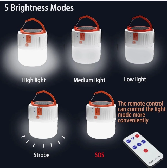 LAMPARA SOLAR LED RECARGABLE - 7